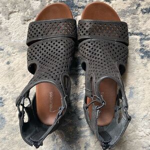 Black Gladiator Sandals